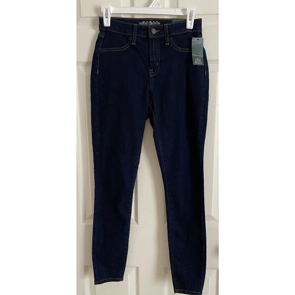 Women’s Jeans  High Rise Skinny Jean Blue Marker Stretch-wild Fable size 0/W25R - Picture 3 of 10